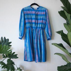 80's Vintage Plaid Dress